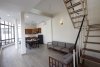 Duplex serviced apartment for rent in Truc Bach area, Ba Dinh, Hanoi.